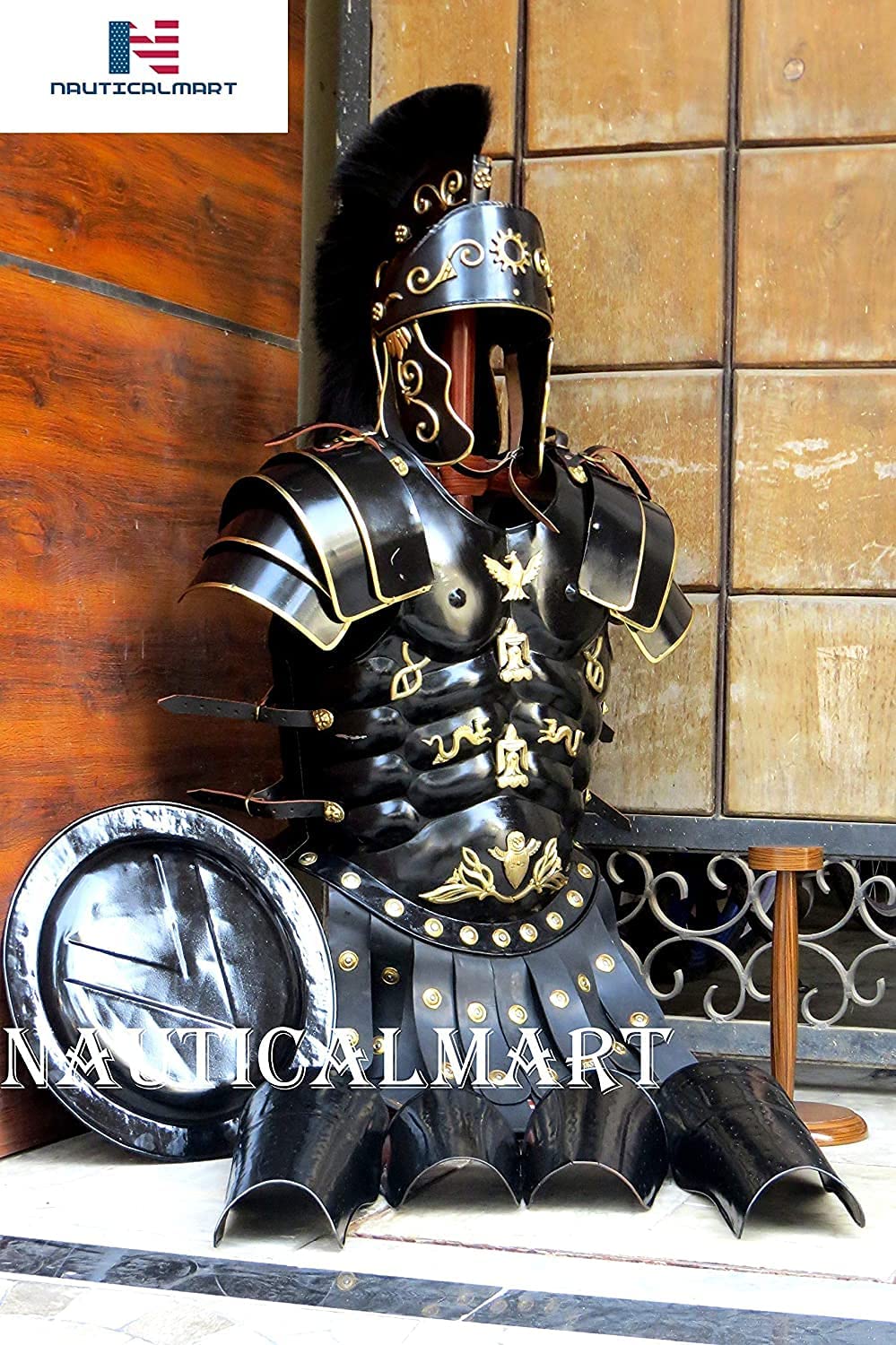 Medieval Roman Centurion Helmet Fully Wearable best for Role Play Greek Costume 