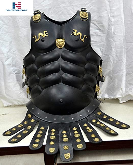 Details about   King Roman Spartan Helmet With Muscle Jacket Muscle Armor Cuirass Medieval gift 