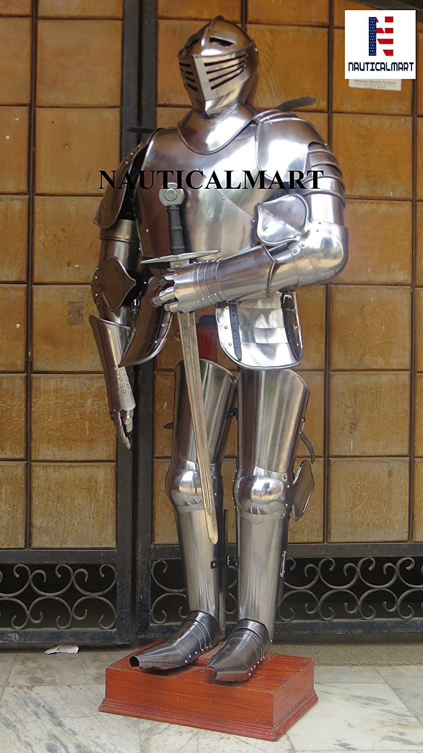 Medieval Warrior Gorget Neck Body Armour Silver One Size By Nauticalmart 